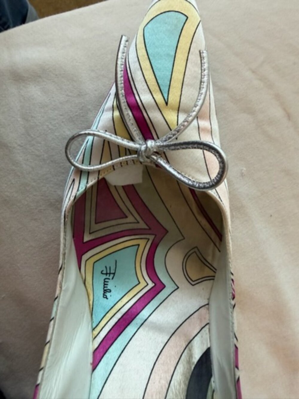Emilio Pucci Signature Print Shoes – Made in Italy – Size 38 EU / 7.5 - 8 US - Picture 4 of 8